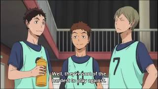 Haikyuu but it's only frames with Konoha in it