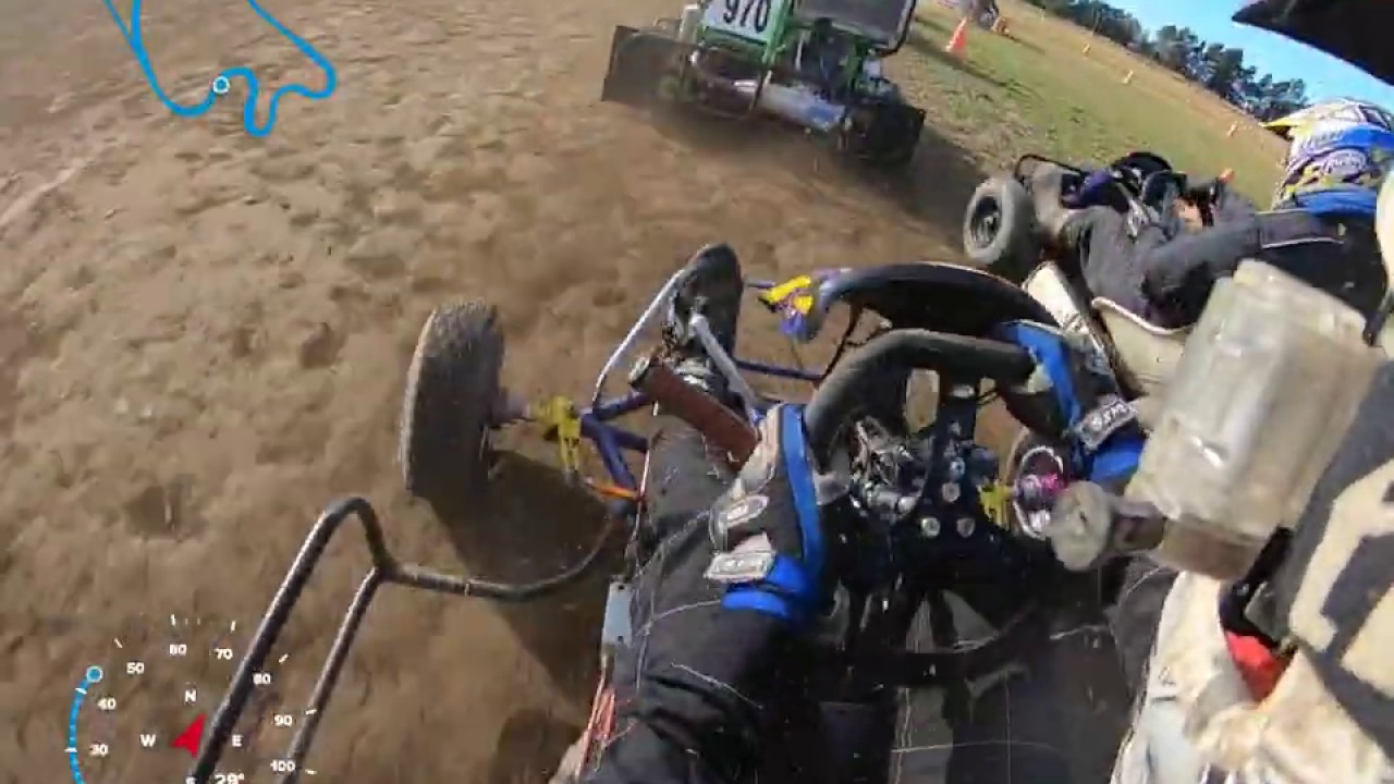 CRF450R Go Kart Grass Kart Racing NZ Last to first place! YouTube