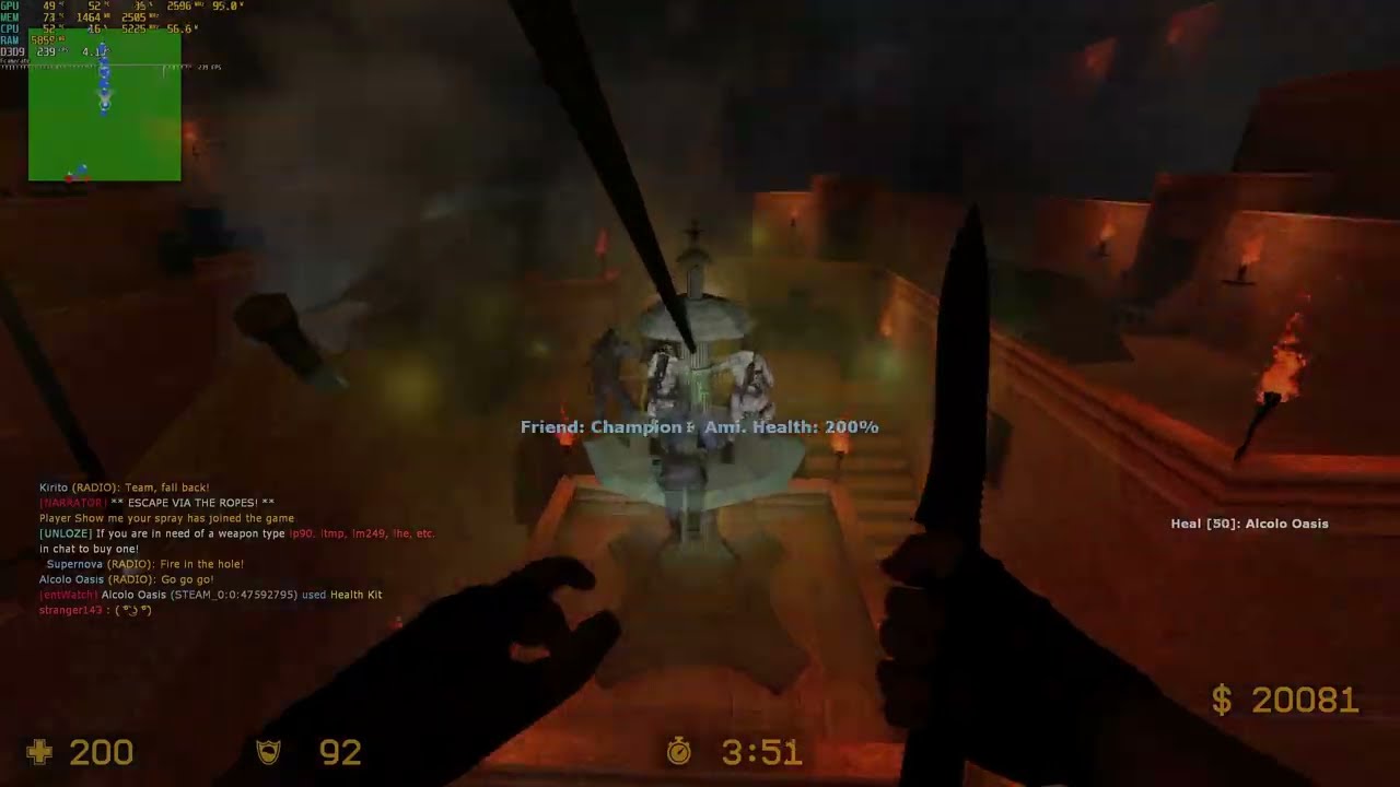 CS Source Zombie Escape UNLOZE ze temple raider
