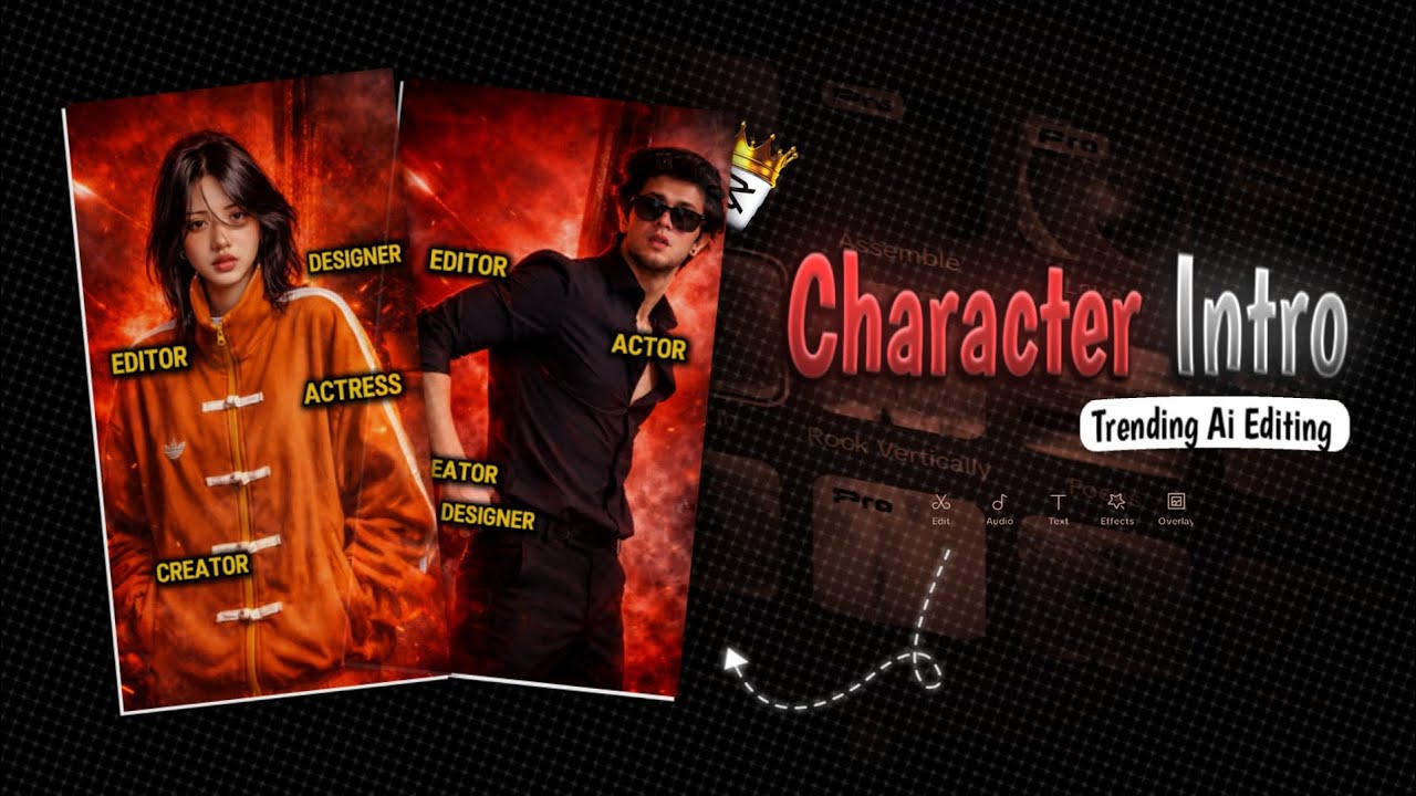 Character Intro Trending Reel | Ai Video Editing Tutorial | How To Edit Trending Bgmi Intro Reels 🎥