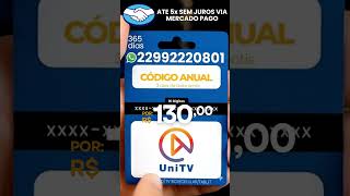 UNITV RECARGA $130 ANUAL #btv #unitv #eppicinema #iptv #tvexpress #duna #youcine #htv #tvbox