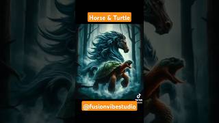 Horse &amp; Turtle 🐴🐢 #HybridPets #UniquePets #AnimalLovers #InnovativePets #PetCare #ExoticPets #Pet