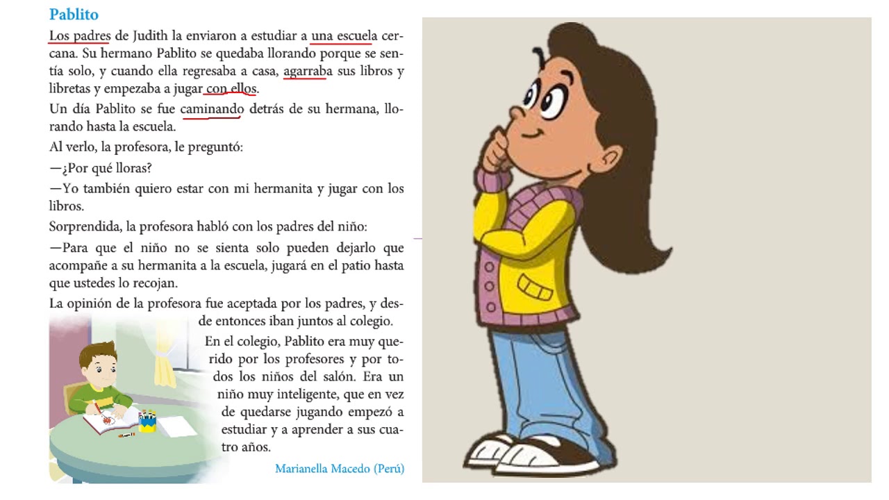 Textos Cortos Para Parafrasear Para Niños