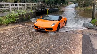 Rufford Ford !  Lamborghini vs Flooded Ford Compilation #6