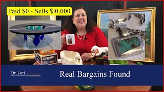 Real Bargains Found | Unusual Glass, Tiffany Jewelry, Porcelain, Silver & Mercari Finds by Dr. Lori