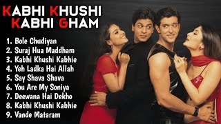 kabhi Khushi Kabhi Gham Movie All Songs || Audio Jukebox || SRK & Kajal_Hrithik_Kareena