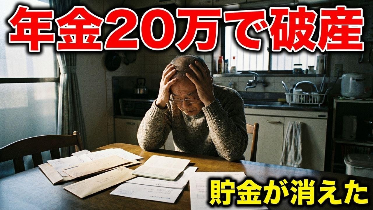年金月20万の罠。貯金ゼロ、老後破産に陥った衝撃の理由