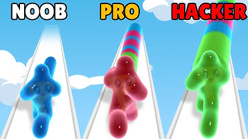 NOOB vs PRO vs HACKER in Blob Stack 3D