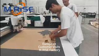 European Customer Tests M.RISE CNC Oscillating Knife Cutting Machine | Cardboard Cutting