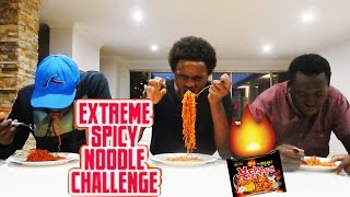 EXTREME SPICY FIRE NOODLE CHALLENGE + INDIAN EXTRA HOT CHILLI