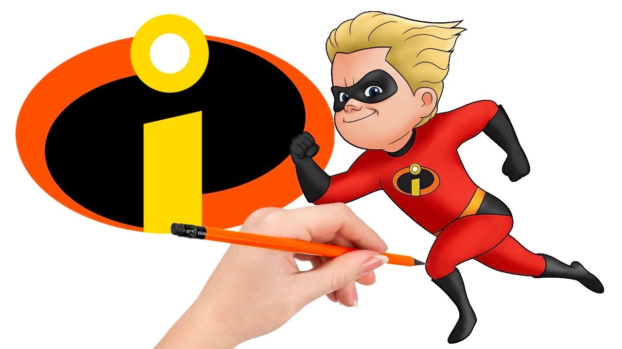 How to draw Dash Parr from The Incredibles - YouTube