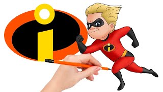 How to draw Dash Parr from The Incredibles