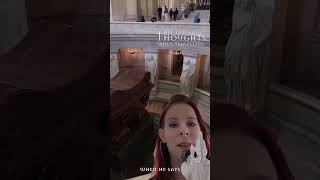 Napoleon really said: “Put my tomb… inside a tomb… inside another tomb.”  It’s basically a boss aren