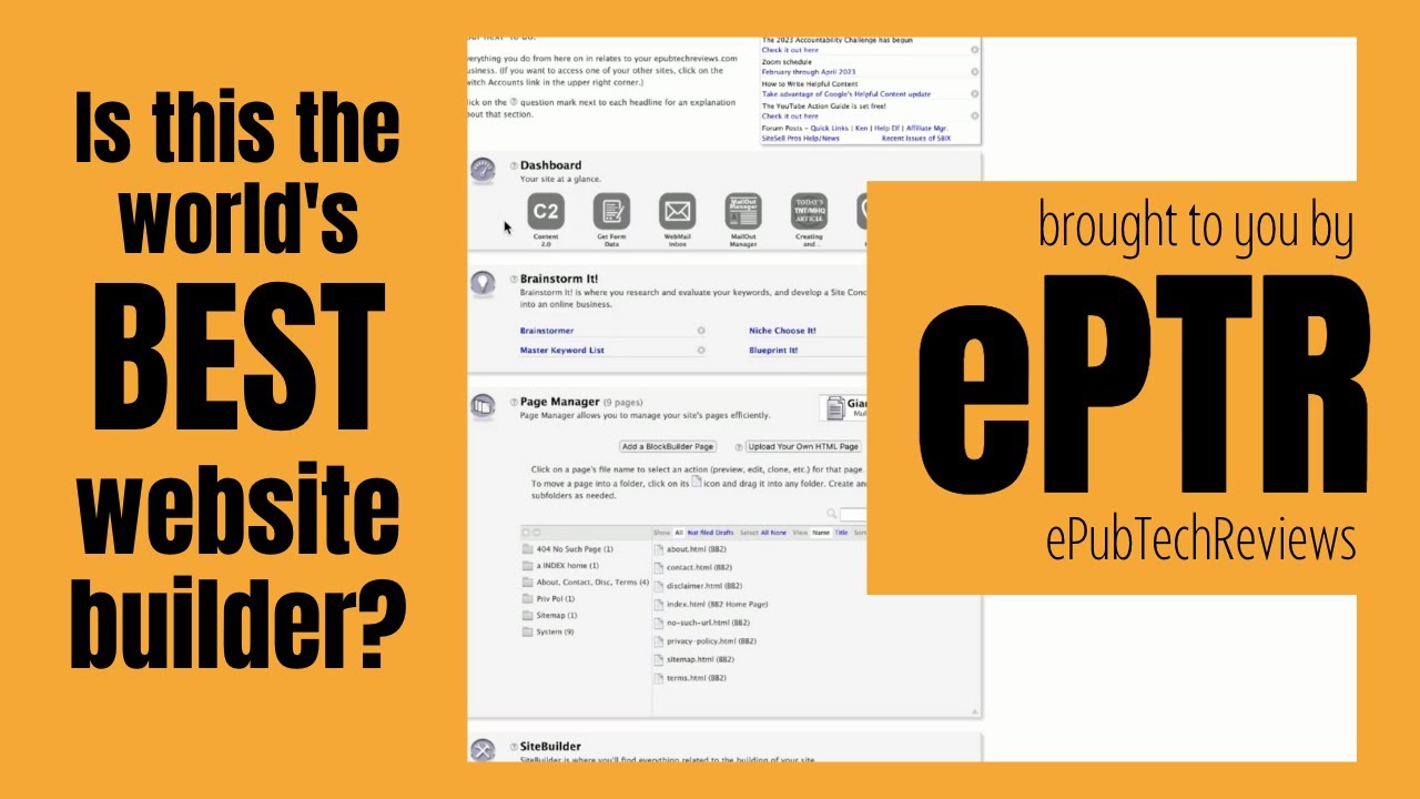 Solo Build It (SBI!) Site Central Dashboard overview