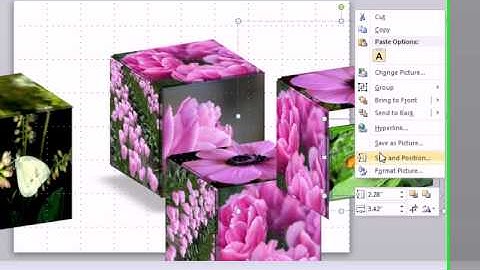 Animated 3 D Cube With Changing Pictures PPT Template