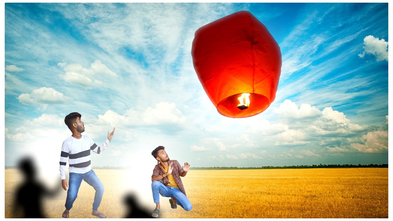 How To Fly Sky Lantern In Hindi Mini Hot Air Balloon ₹20 Easy Tutorial YouTube