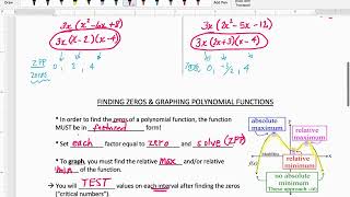 Notes 6.2 Polynomial and Linear Factors (part 1) - HonAlg2 (17:50m)