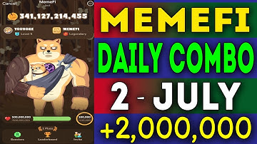 memefi daily combo 2 july | today memefi 2,000,000 coin