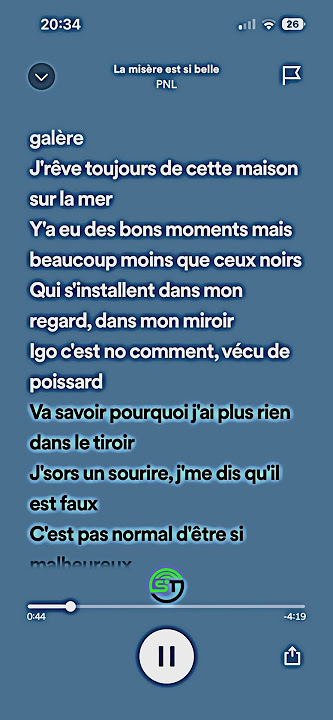 PNL - La misère est si belle 🖤 (Lyrics) / SpotifyTesti.it