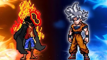 TC Luffy Yonko(New) VS Goku DBS 3.5(All Form) in Jump Force Mugen