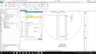 How to dimension a groove with fits, detail view and symmetrical dimensioning using Siemens NX