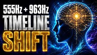 Overnight Karma Dissolution Portal • 555Hz Life Change + 963Hz Crown Connection