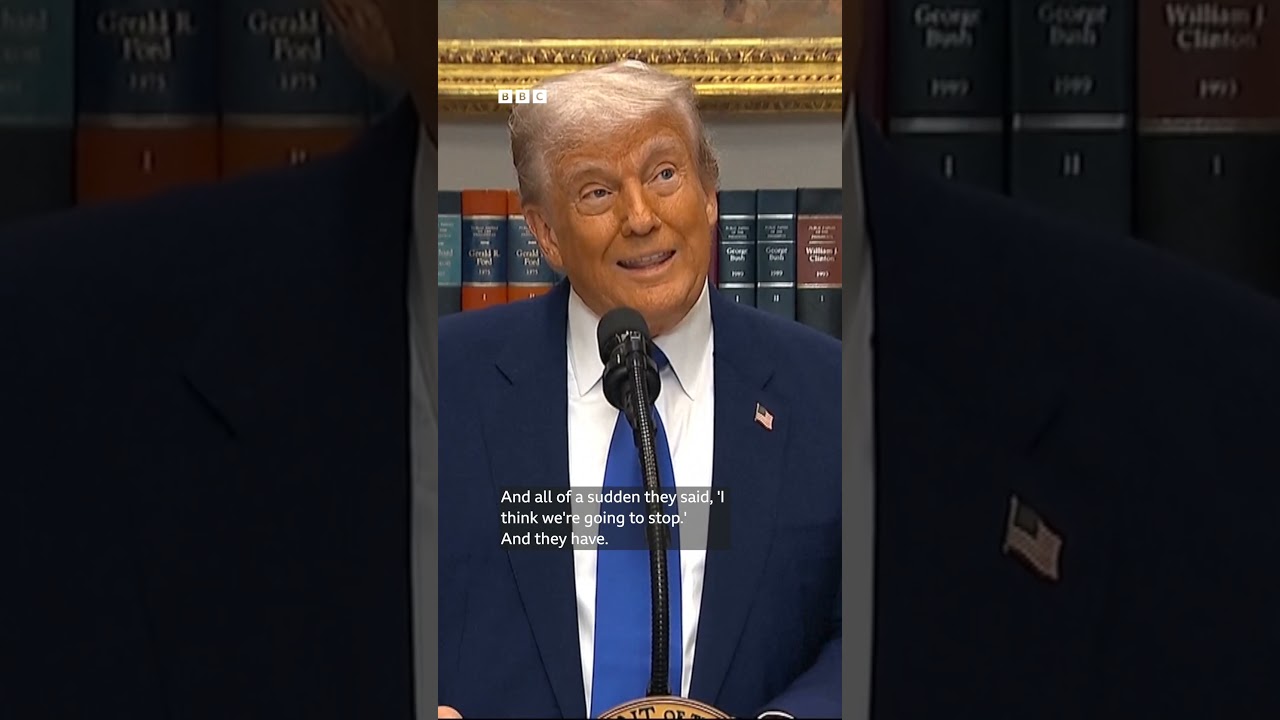 Donald Trump claims US stopped 'nuclear conflct' in India, Pakistan | BBC News India