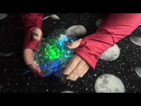 ASMR TINGLES  A SENSORY LULLABY, CRACKLES,TAPPING & SCRATCHING ON MARBLES & QUARTZ CRYSTAL TO RELAX