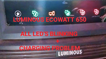 #Luminous Ecowatt 650 No Charging + Blinking all LED in main mode