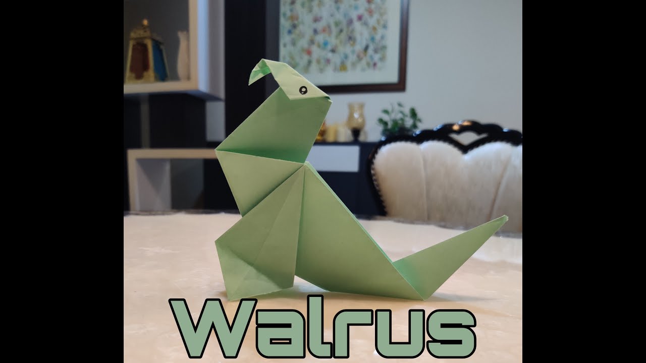 How to fold an Origami Walrus | One More Fold