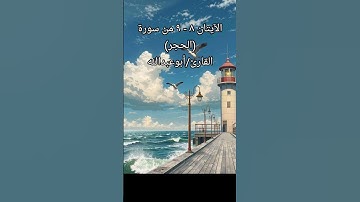 الآيتان ٨ - ٩ من سورة (الحجر) القارئ/أبوعبدالله #القرآن_الكريم #المصحف #تيك_توك #راحة_نفسية