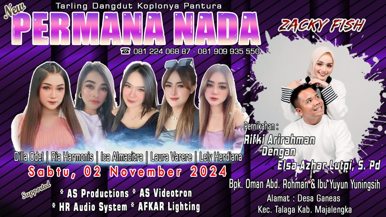 🔴Live PERMANA NADA | Pernikahan : RIFKI ARIRAHMAN & ELSA AZHAR LUTPI, S ...