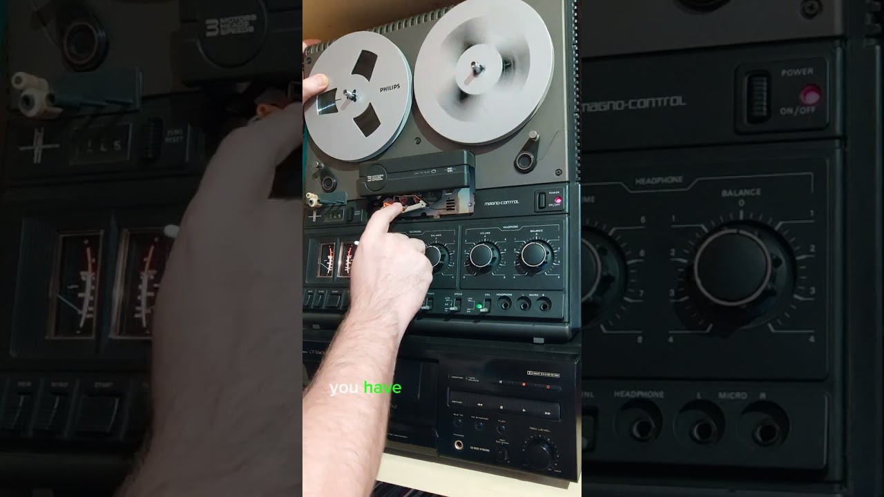 Recording head pressure pad switch on Philips reel-to-reel machines
