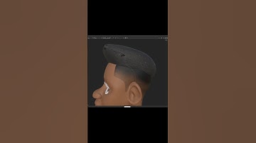 Hand painting a fade in Substance Painter. #tutorial #b3d #blender3d #3danimation  full process 👇🏾