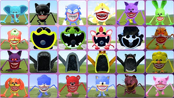 Evolution Of Upgraded Sonic Tapes Vs All Smiling Critters Poppy Playtime Chapter 4 In Garry