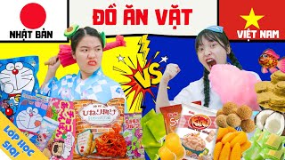 ĐỒ ĂN VẶT CỔNG TRƯỜNG VIỆT NAM 🇻🇳 VS NHẬT BẢN  🇯🇵 - Nước nào sẽ chiến thắng?