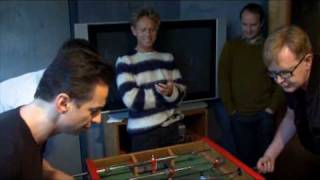 Depeche Mode playing table football 1