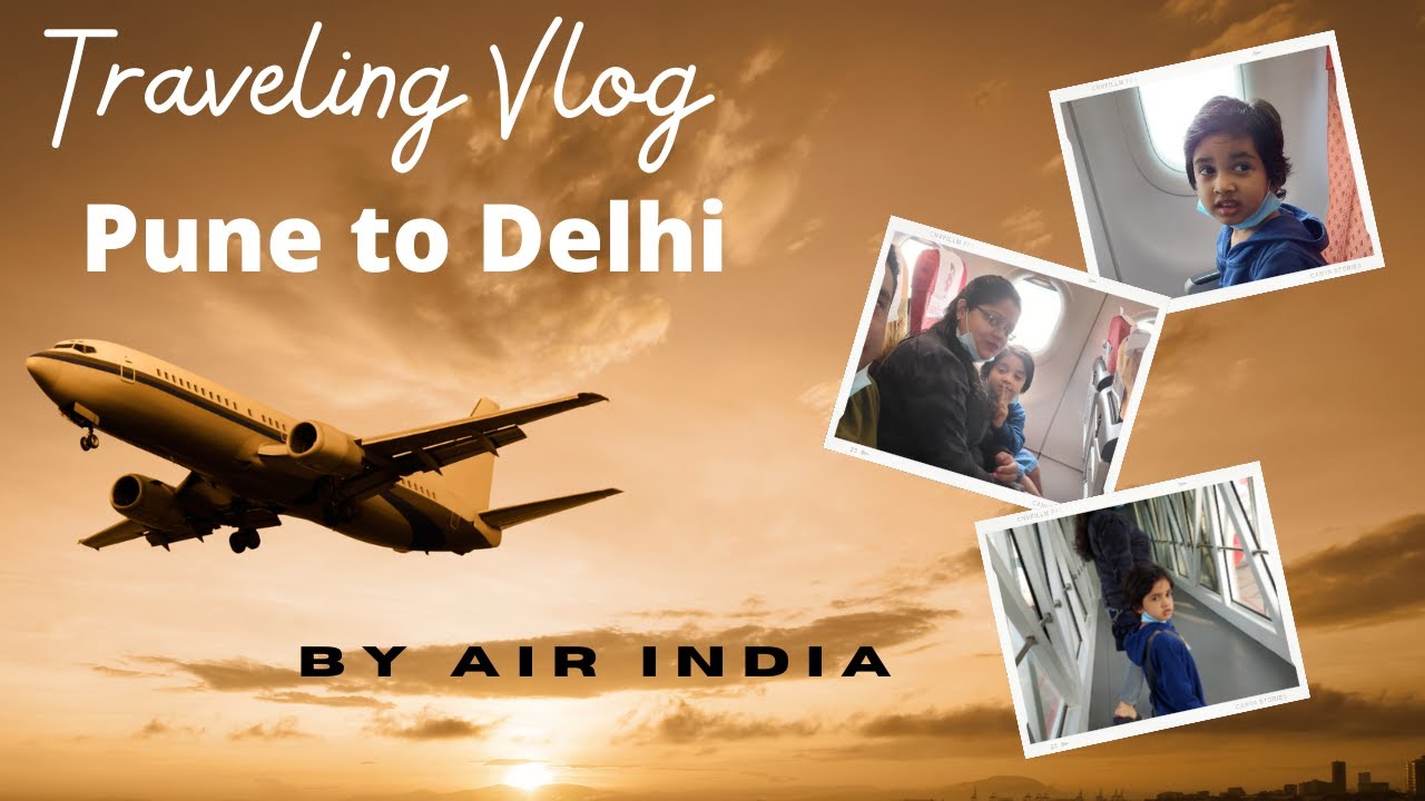 pune to delhi flight | Flight Journey | pune airport check in process | 
