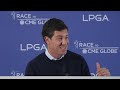 LPGA Commissioner Craig Kessler speaks with the media ahead of the CME Group Tour Championship