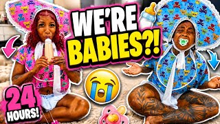 ACTING LIKE BABIES FOR 24 HOURS 🤯🍼