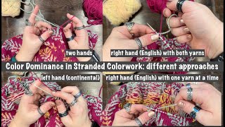 Colorwork Dominance in Stranded Knitting
