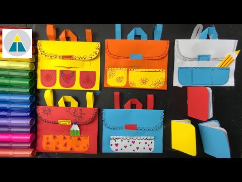 Video Cắt Dán CẶP XÁCH xinh xắn | Vẽ siêu dễ cùng Hi Art... - YouTube
