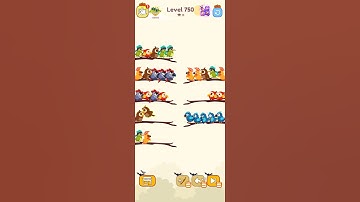 Bird sort color game level 750 #leveldesign #gamedesign #gameartdesign #gameplay #3dgamedevelopment