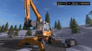Farming Simulator 17 lavoriamo con l'escavatore screenshot 5