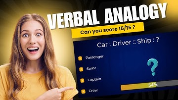 Verbal Analogy Quiz - 2 |15 Practice Set Questions with explanations | Verbal Ability #reasoning