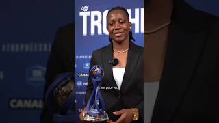 Chiamaka Nnadozie on goalkeeper of the year award in France