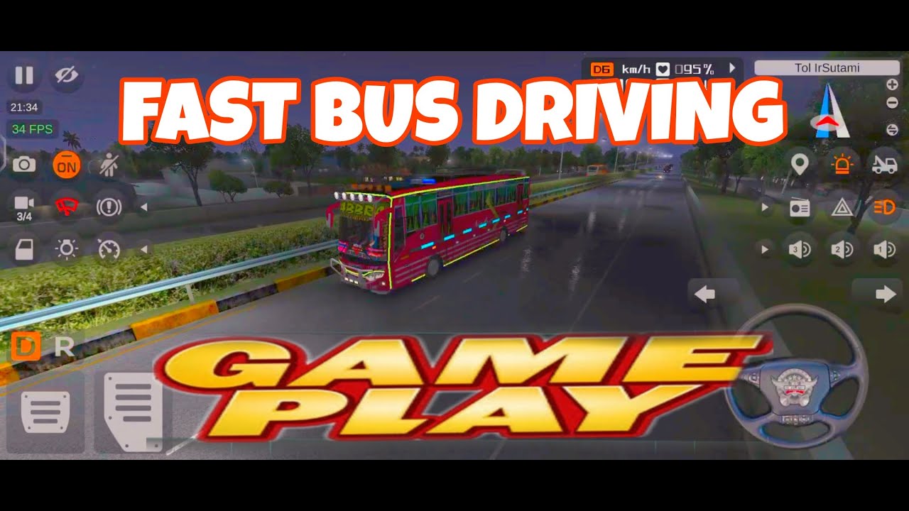 Bus Simulator Indonesia 🤯 | Extreme High Speed Driving on Road | Gameplay 💥