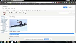 Information Google Sites - Inserting a Hyperlink Update