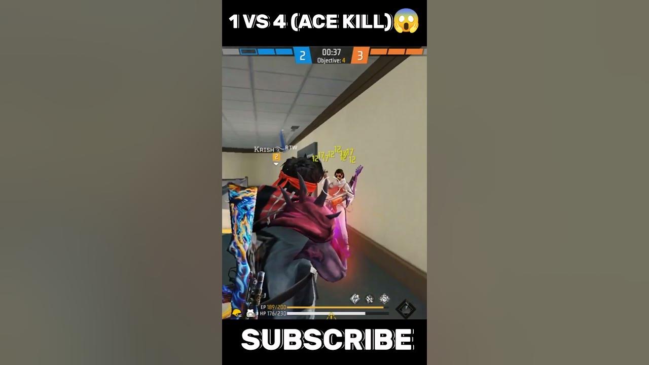 1VS4 ACEKILL😱#freefire #shorts - YouTube