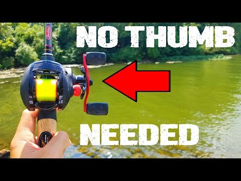 HOW TO EASILY CAST A BAITCASTER WITH NO THUMBING AND